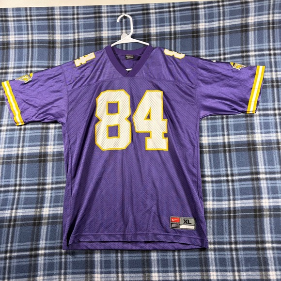 Nike Other - Nike Kids Minnesota Vikings Randy Moss 84 Jersey Purple XL 18-20 Football Mesh